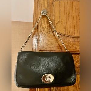 Coach Black Leather Purse *Fixer Upper”…please read details